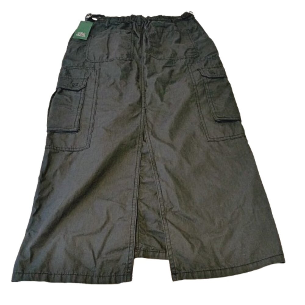 Wild Fable Women's Dark Gray Cotton Cargo Maxi Skirt Size XS NWT - Picture 5 of 10